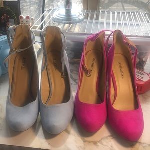 Two pairs of cute just fab heels!